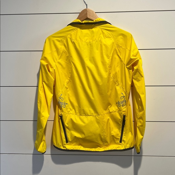 NOVARA Nylon Yellow Zip Road Cycling Wind Rain Pockets Jacket Small - Picture 6 of 8